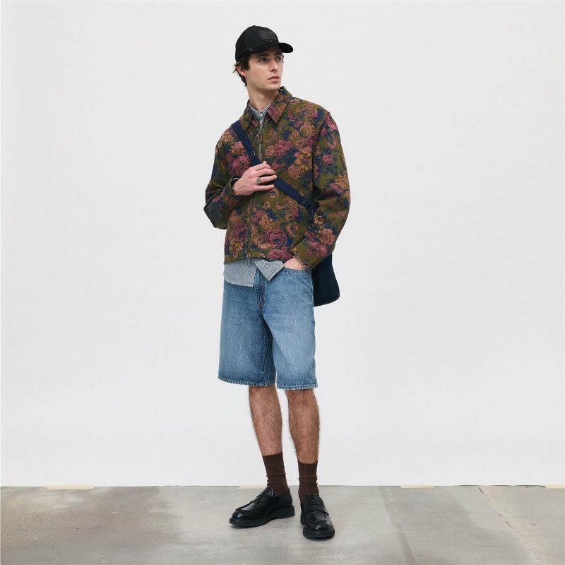 478 BAGGY SHORTS MED INDIGO - WORN IN