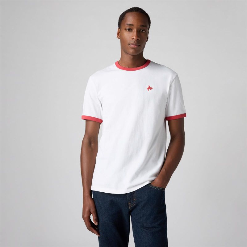 RETRO EMB RINGER TEE