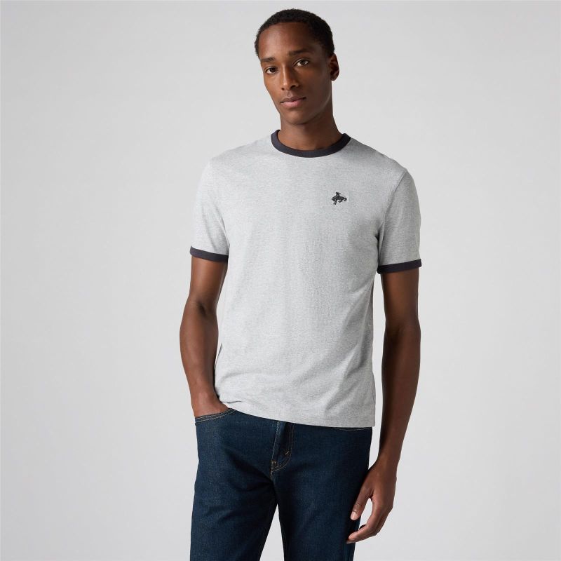 RETRO EMB RINGER TEE