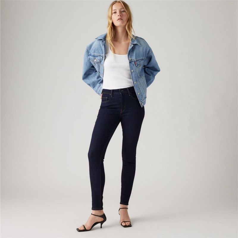 721 HIGH RISE SKINNY BLUE WAVE