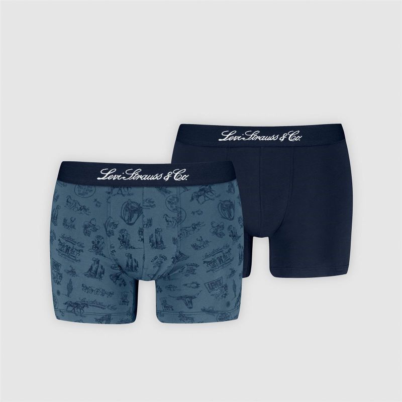 LEVIS MEN WSTRN ICON AOP BOXER BRIEF 2P