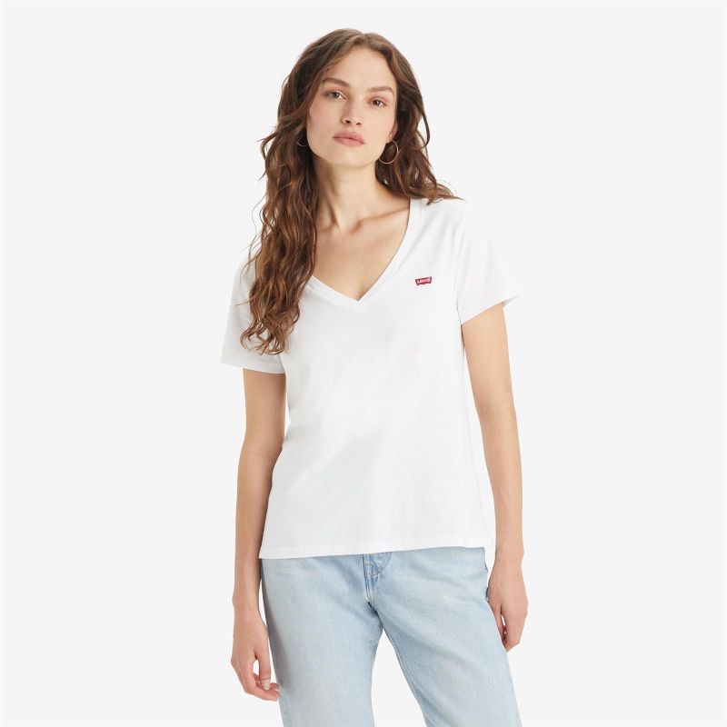 PERFECT VNECK WHITE +