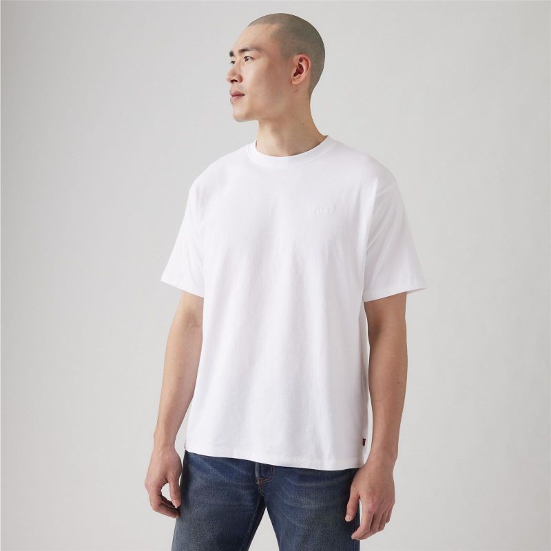 RED TAB VINTAGE TEE WHITE +