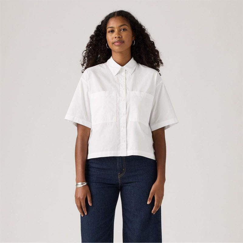 HARLIE SS CROPPED SHIRT