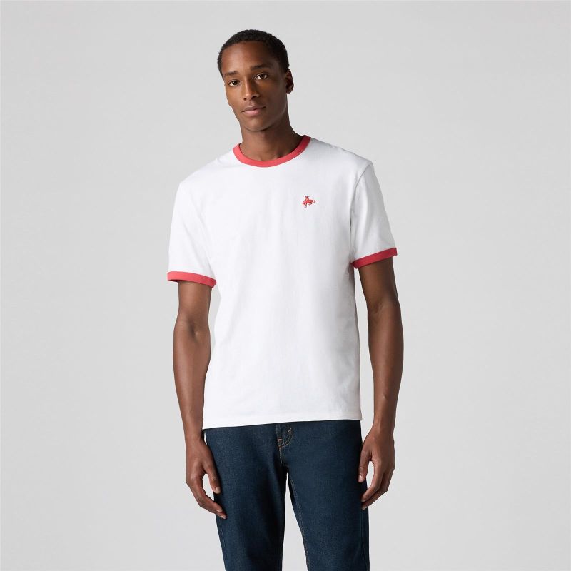 RETRO EMB RINGER TEE