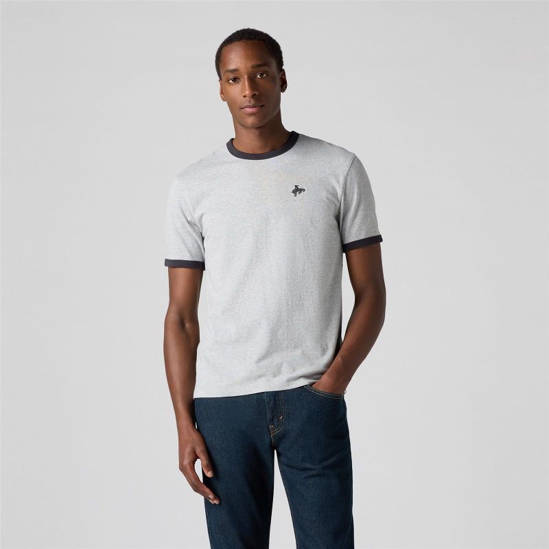 RETRO EMB RINGER TEE