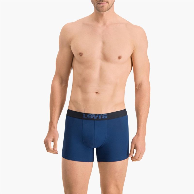 LEVIS MEN OPTICAL ILLUSION BOXER BRIEF ORGANIC CO 2P