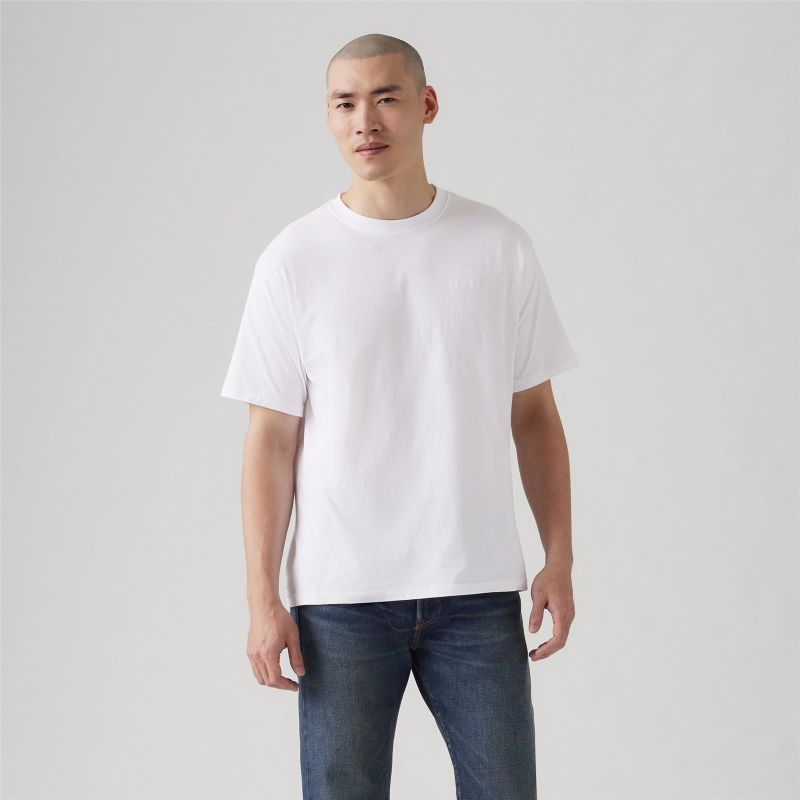 RED TAB VINTAGE TEE WHITE +